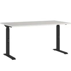 Schreibtisch mit Höhenverstellung in Lichtgrau - Rapinus^Wohnen New