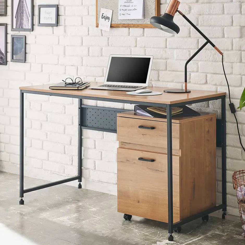 Schreibtisch mit Rollcontainer Set - Caprera (zweiteilig)^Wohnen Online