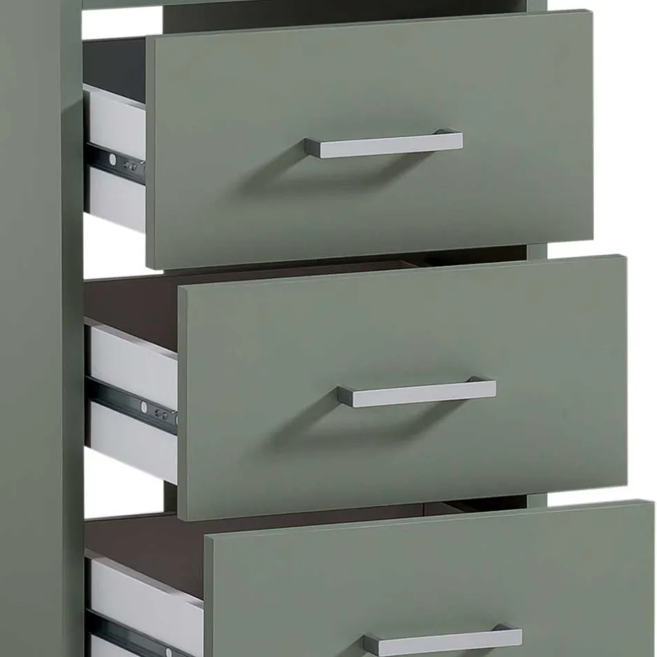 Schreibtisch mit Schubladen in Graugrün - Fegura^Wohnen Clearance