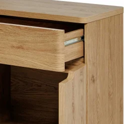 Schreibtisch mit Seitenregal in Eiche Optik - Abacho^Wohnen Hot