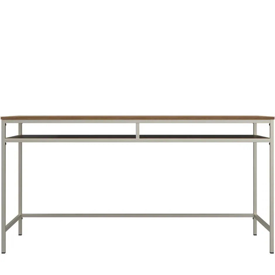 Wohnen Schreibtisch mit Staufach in Walnuss Optik - Streetline