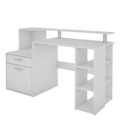 Schreibtisch mit Stauraum und Aufsatz - Caveira^Wohnen Sale