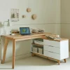Wohnen Schreibtisch mit Stauraum als Eckausführung - Xuana