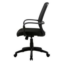 Wohnen Schreibtisch PC Drehstuhl in Schwarz - Naresh