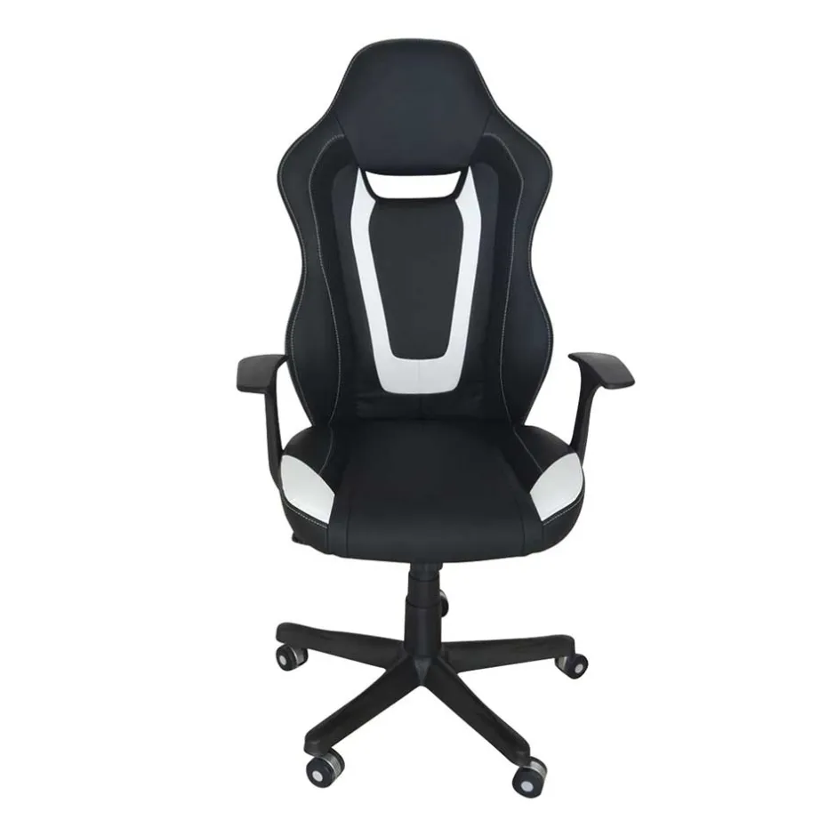 Wohnen Schreibtisch Racing Style Drehstuhl aus Kunstleder - Corners