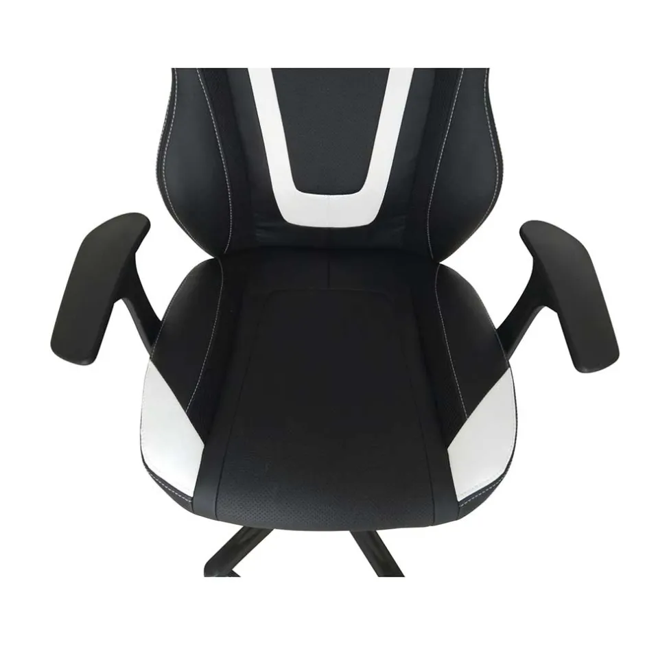 Wohnen Schreibtisch Racing Style Drehstuhl aus Kunstleder - Corners