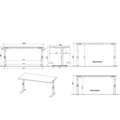 Schreibtisch und Rollcontainer Set - Great (zweiteilig)^Wohnen Clearance