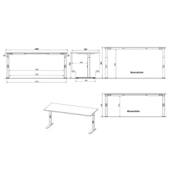 Schreibtisch und Rollcontainer Set - Great (zweiteilig)^Wohnen Clearance