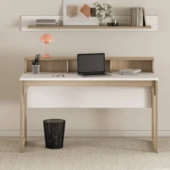 Wohnen Schreibtisch und Wandboard Set - Ovidio (zweiteilig)