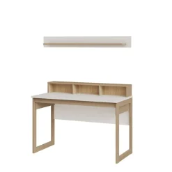 Wohnen Schreibtisch und Wandboard Set - Ovidio (zweiteilig)