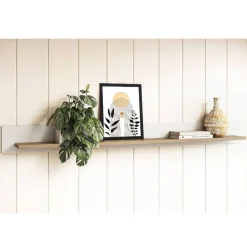 Wohnen Schreibtisch und Wandboard Set - Ovidio (zweiteilig)