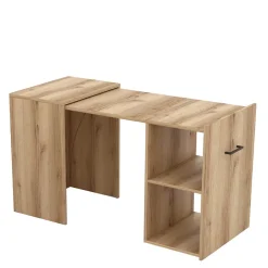 Schreibtisch zum Ausziehen in Eiche Optik - Vadoz^Wohnen Sale