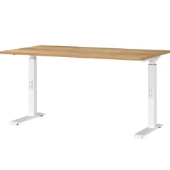 Wohnen Schreibtisch zum Sitzen und Stehen mit T Gestell - Stellario