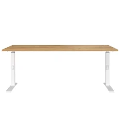 Wohnen Schreibtisch zum Sitzen und Stehen mit T Gestell - Stellario