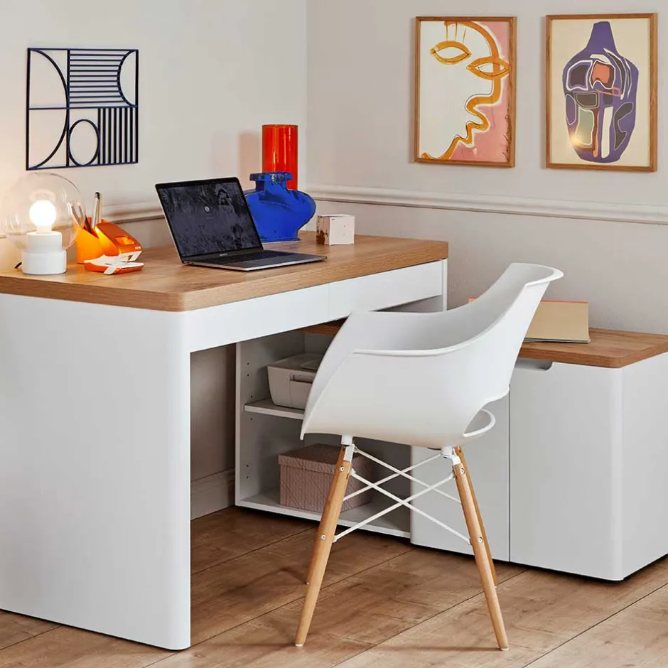 Wohnen Schreibtischkombination im Skandi Design - Xuana