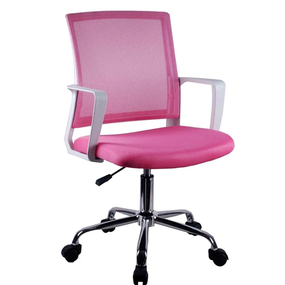 Wohnen Schreibtischstuhl mit Armlehnen in Pink - Bow