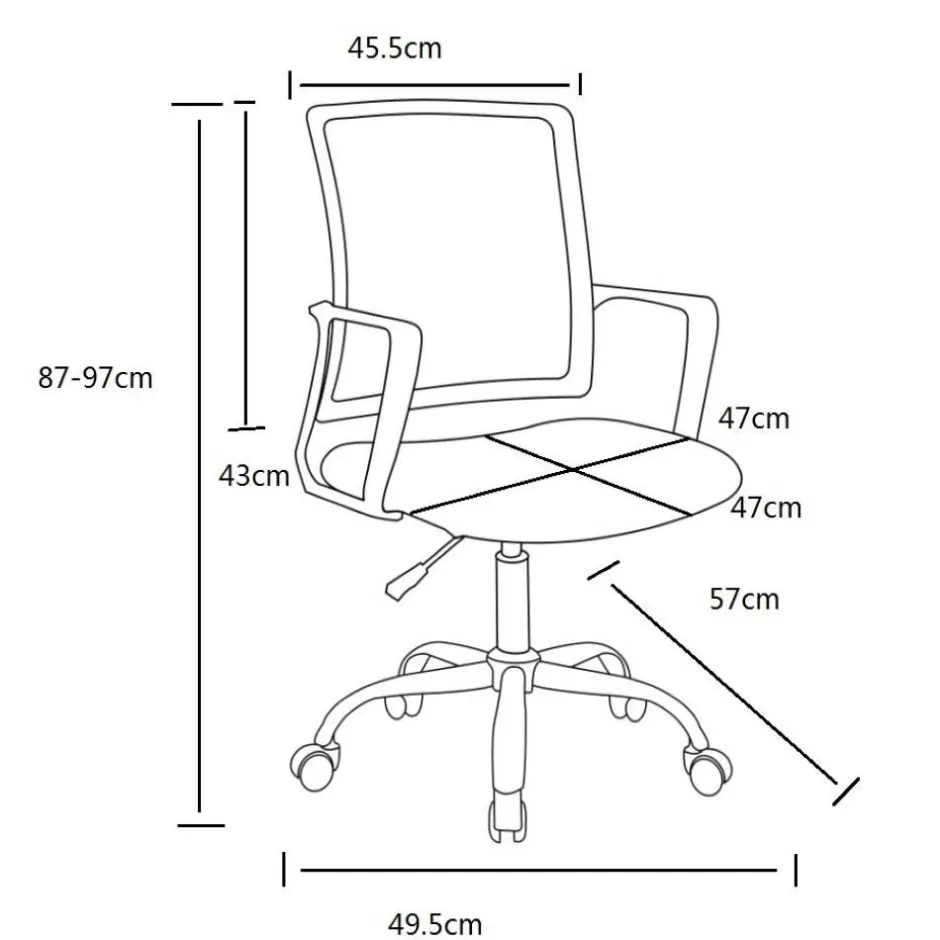 Wohnen Schreibtischstuhl mit Armlehnen in Pink - Bow