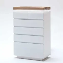 Wohnen Schubkastenkommode Zelda in Weiß