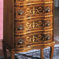 Wohnen Schubladen Kommode mit Bodenfreiheit Agosto in Nussbaum