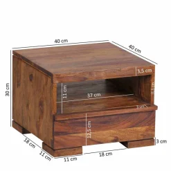 Wohnen Schubladen Nachtkommode Hoslo im Landhausstil modern