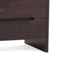 Wohnen Schubladen Nachtkonsole in Wengefarben Tazina aus Buche massiv