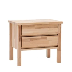 Wohnen Schubladen Nachtschrank Emena aus Massivholz Kernbuche