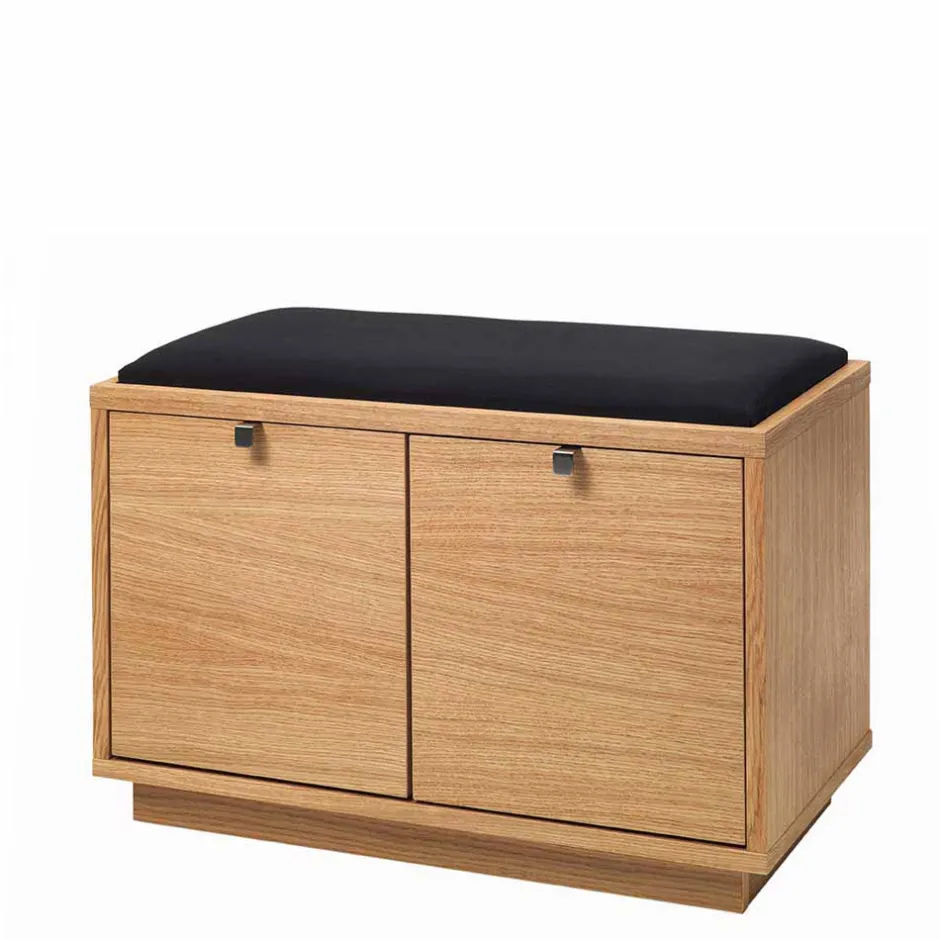 Wohnen Schubladen Sitzbank Helvana mitr Eiche furniert