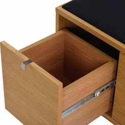 Wohnen Schubladen Sitzbank Helvana mitr Eiche furniert