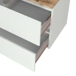 Schubladen Waschkonsole mit Aufsatz-Becken - Misbonas^Wohnen Outlet