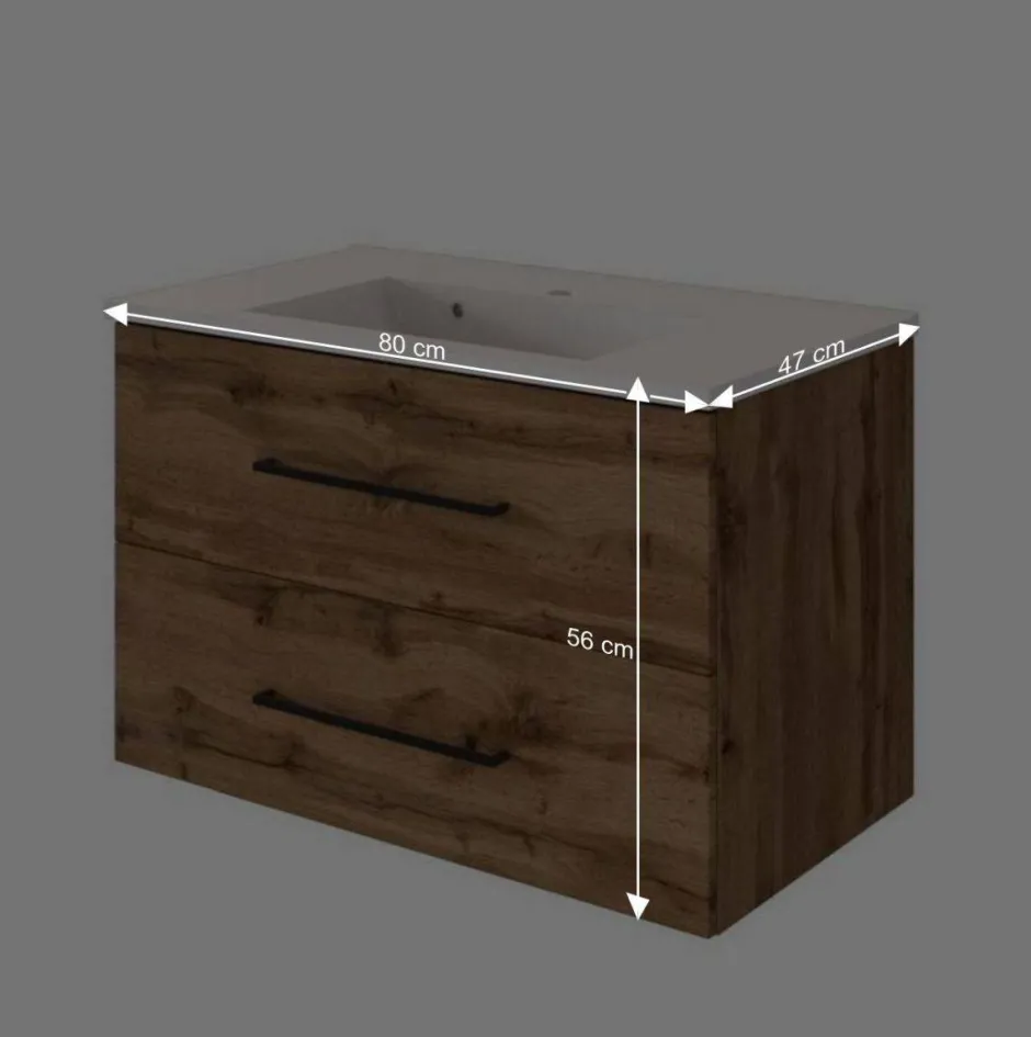 Schubladen Waschtisch in Wildeiche - Acrosia^Wohnen Hot