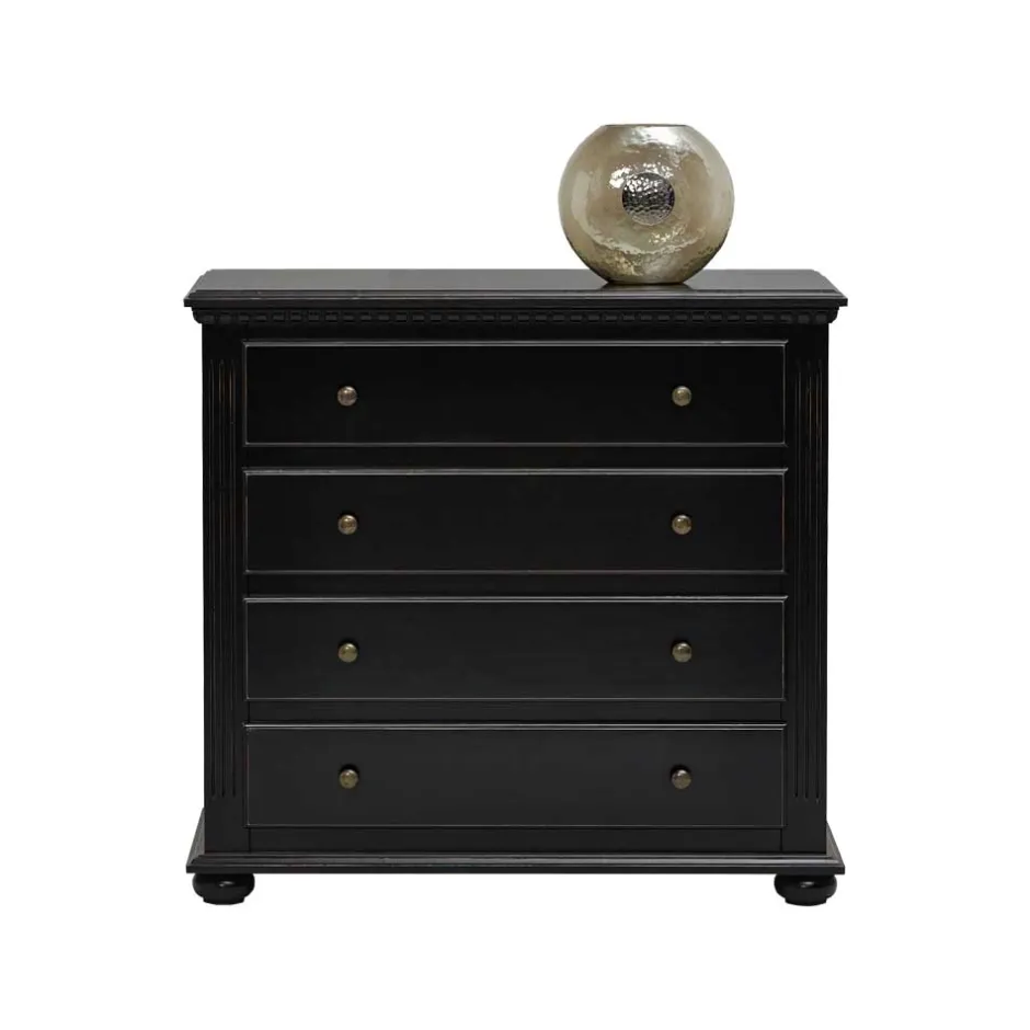 Wohnen Schubladenkommode Mamaia in Schwarz