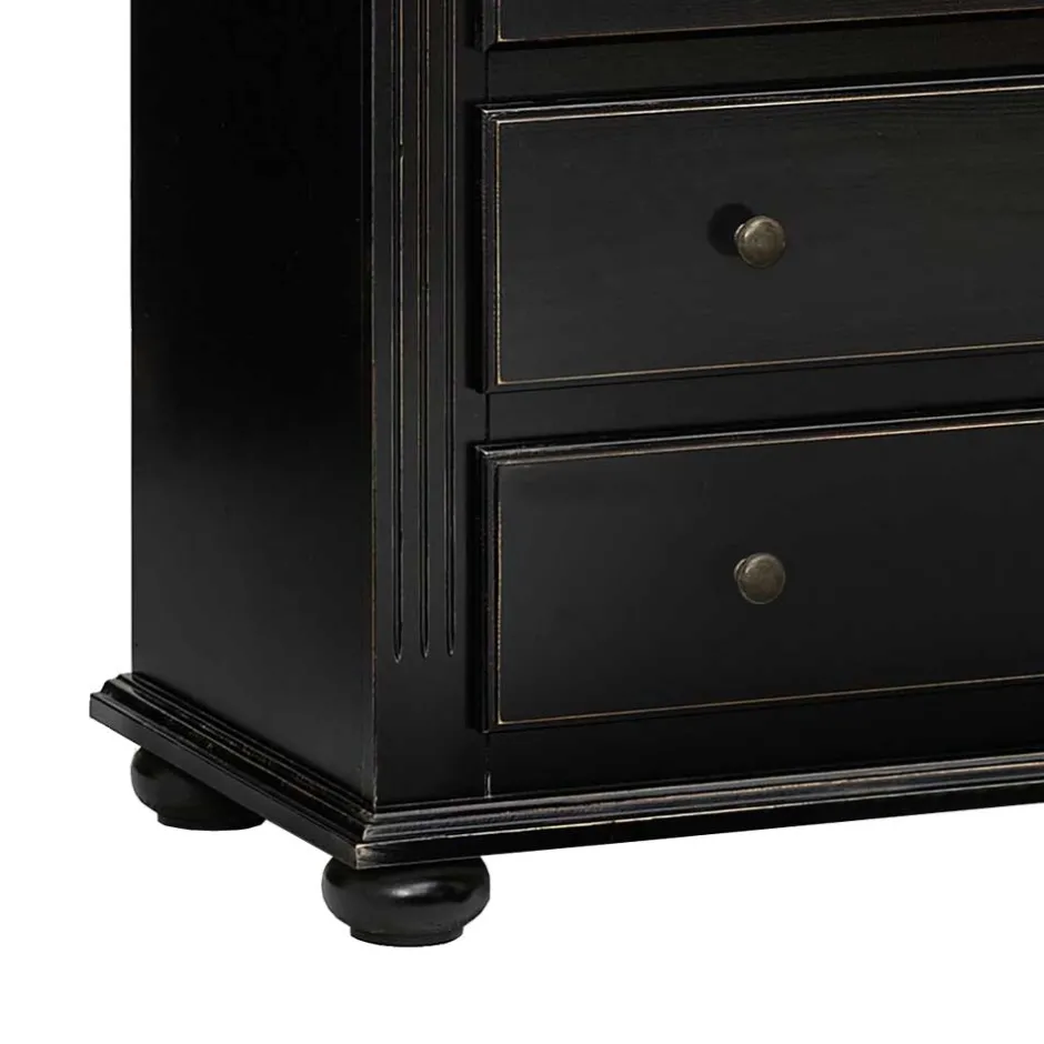 Wohnen Schubladenkommode Mamaia in Schwarz