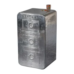 Wohnen Schubladenkommode Pilot in Alufarben