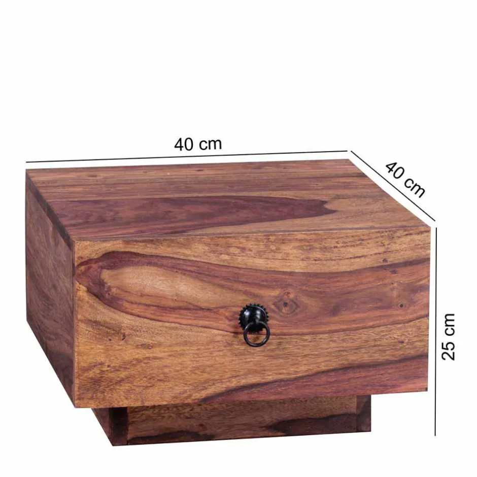 Schubladen-Nachttisch Hoslo quadratisch 40x40cm^Wohnen Online