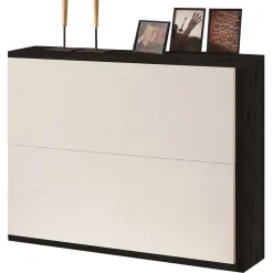 Wohnen Schuh Flurschrank mit zwei Schuhklappen - Ilusiana