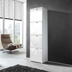 Wohnen Schuh Klappenschrank Roomy in Weiß