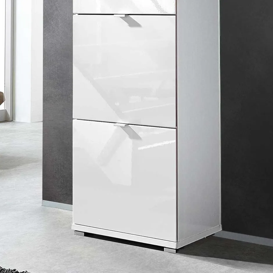 Wohnen Schuh Klappenschrank Roomy in Weiß