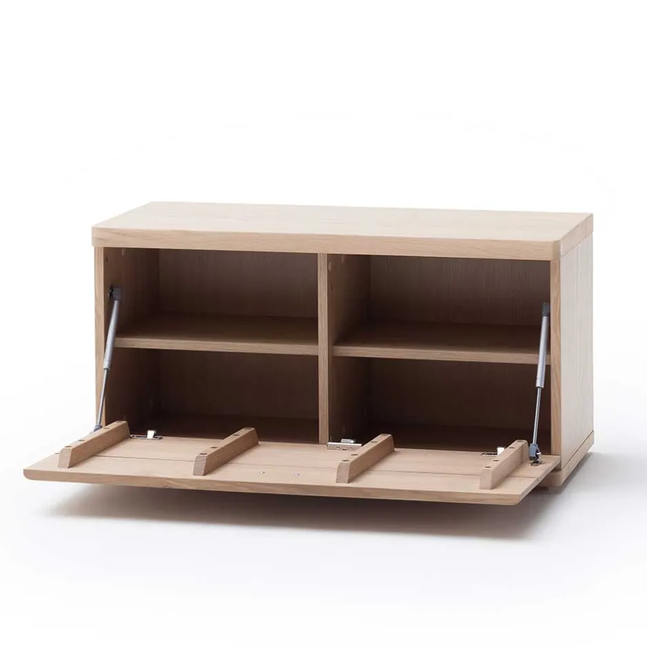 Schuhbank in Eiche Bianco & Grau - Arkadiuz^Wohnen Sale