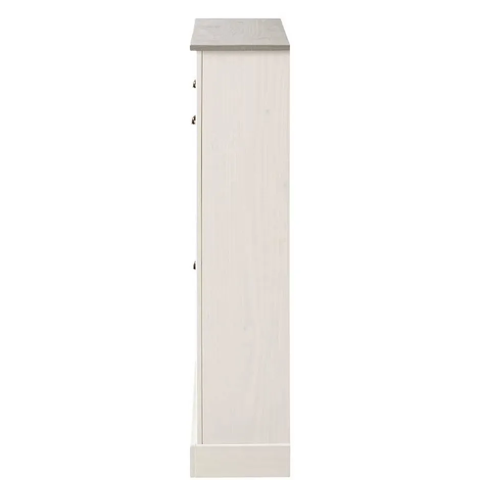 Schuhkipper in Weiß mit Grau - Lucasario^Wohnen