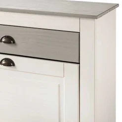 Schuhkipper in Weiß mit Grau - Lucasario^Wohnen