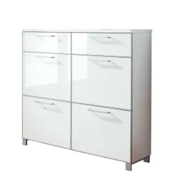 Wohnen Schuhkipper Zoricano in Weiß Glas beschichtet