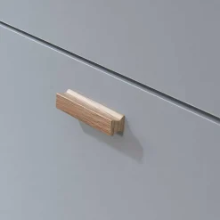 Wohnen Schuhkommode in Grau und Eiche Optik - Caldaro