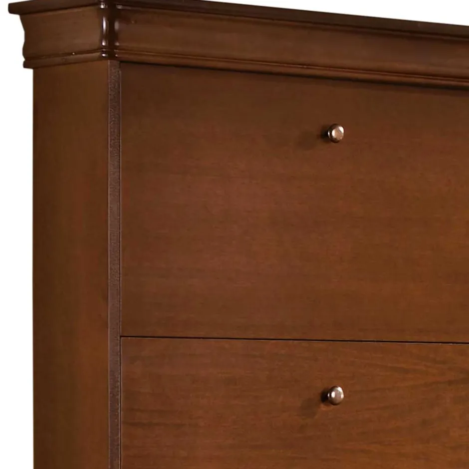 Wohnen Schuhkommode in Nussbaum - 78x157x21 cm - Lemerzi