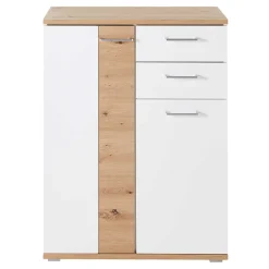 Wohnen Schuhkommode in Weiß & Wildeiche NB - Symbrosia