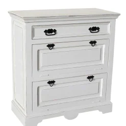 Wohnen Schuhkommode in Weiß mit Antik Finish - Wittgenstein