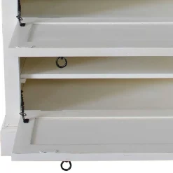 Wohnen Schuhkommode in Weiß mit Antik Finish - Wittgenstein