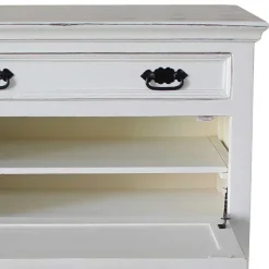 Wohnen Schuhkommode in Weiß mit Antik Finish - Wittgenstein