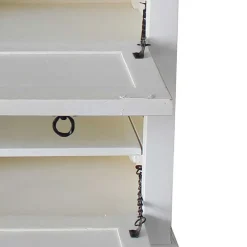 Wohnen Schuhkommode in Weiß mit Antik Finish - Wittgenstein