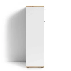 Wohnen Schuhkommode in Weiß mit Wildeiche - Yumagno