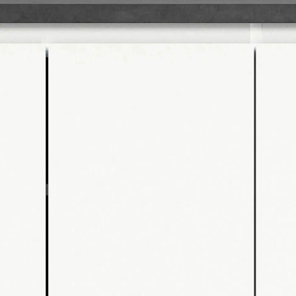 Wohnen Schuhkommode in Weiß und Dunkelgrau - Suad